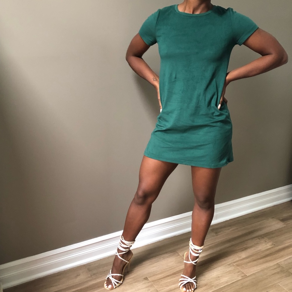 Hunter Green Tshirt dress